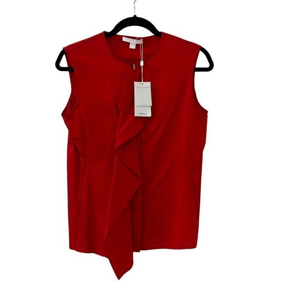 Hugo Boss Basenia Sleeveless Blouse Top Red Women’s Size US 4 NWT - Picture 1 of 8